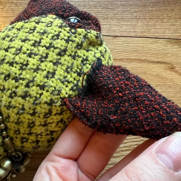 Fuzzy Nation Red & Green Pug Dog Purse - Picture 3 of 10